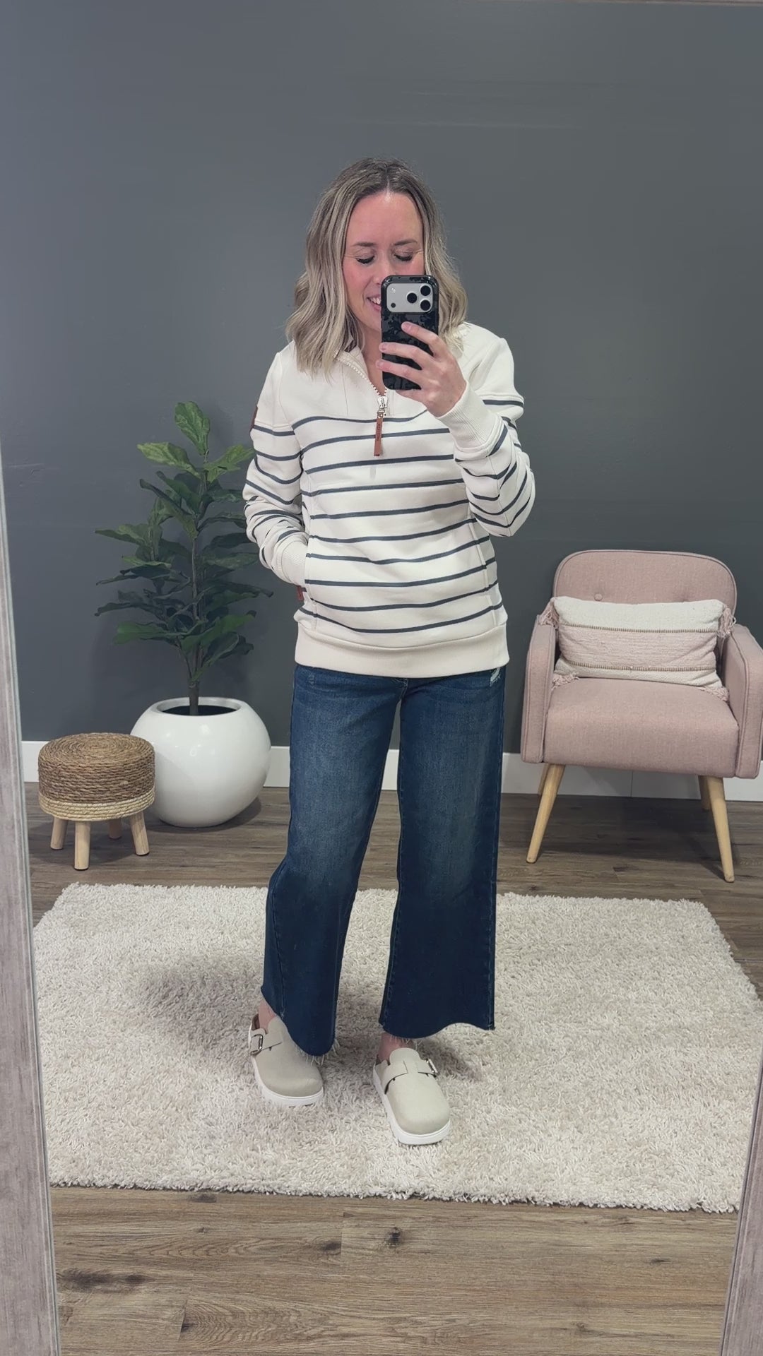 Wanakome Caro High Neck Sweatshirt - Ivory Wanakome