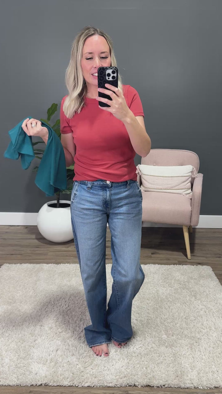 Brenley Ribbed Knit Top - Terracotta Wishlist