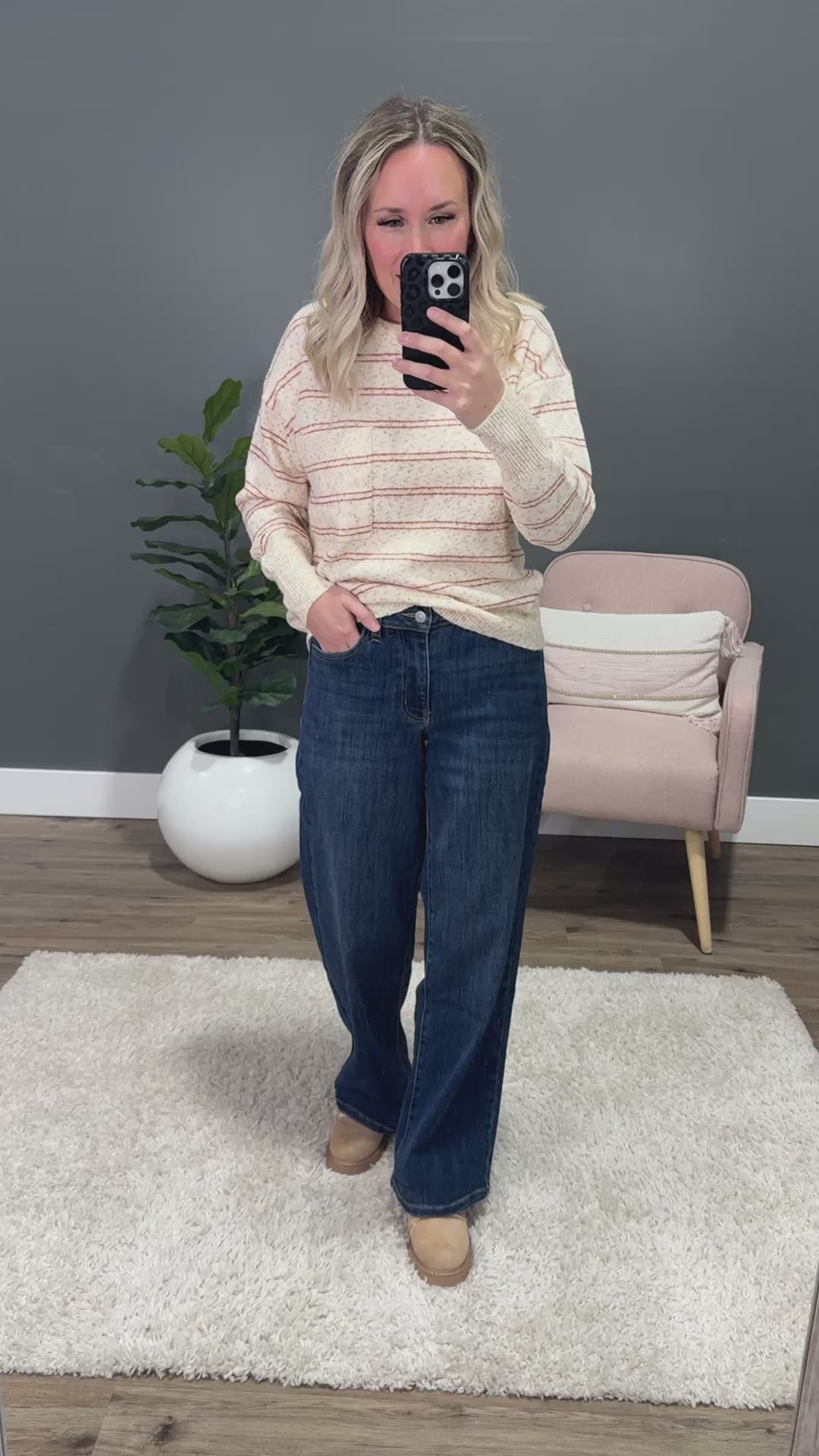 KanCan Layla Non Distressed Wide Leg Jeans KanCan