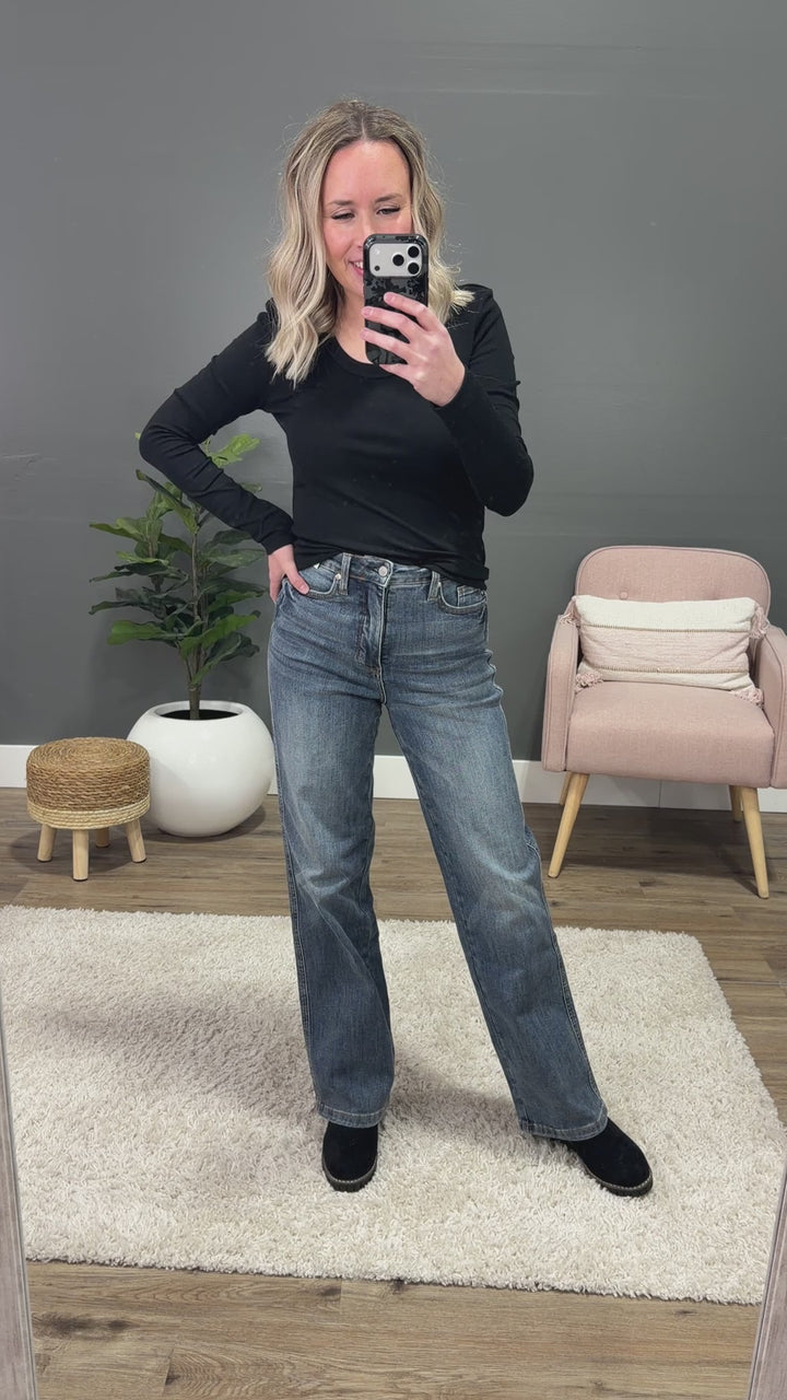 NEW! Judy Blue It's Time Control Top Straight Jeans