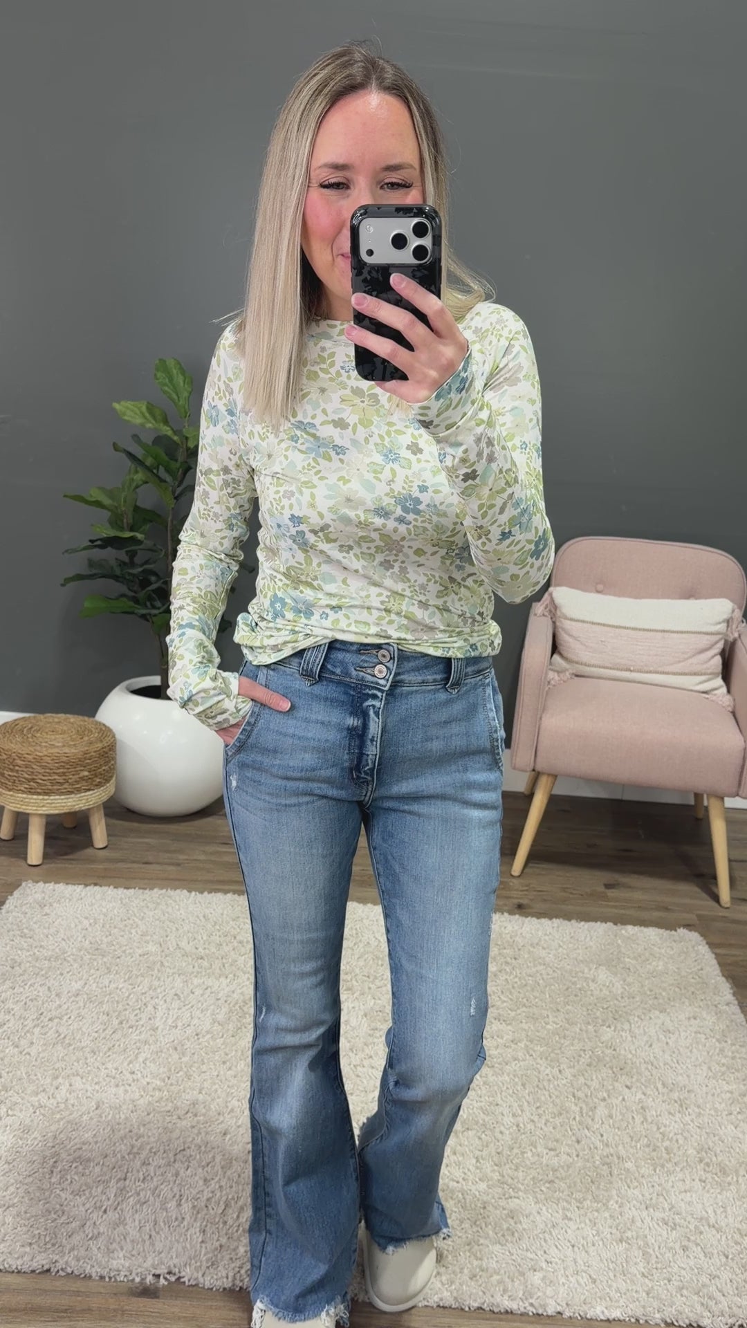 NEW! Blair Long Sleeve Top - Spring Meadows