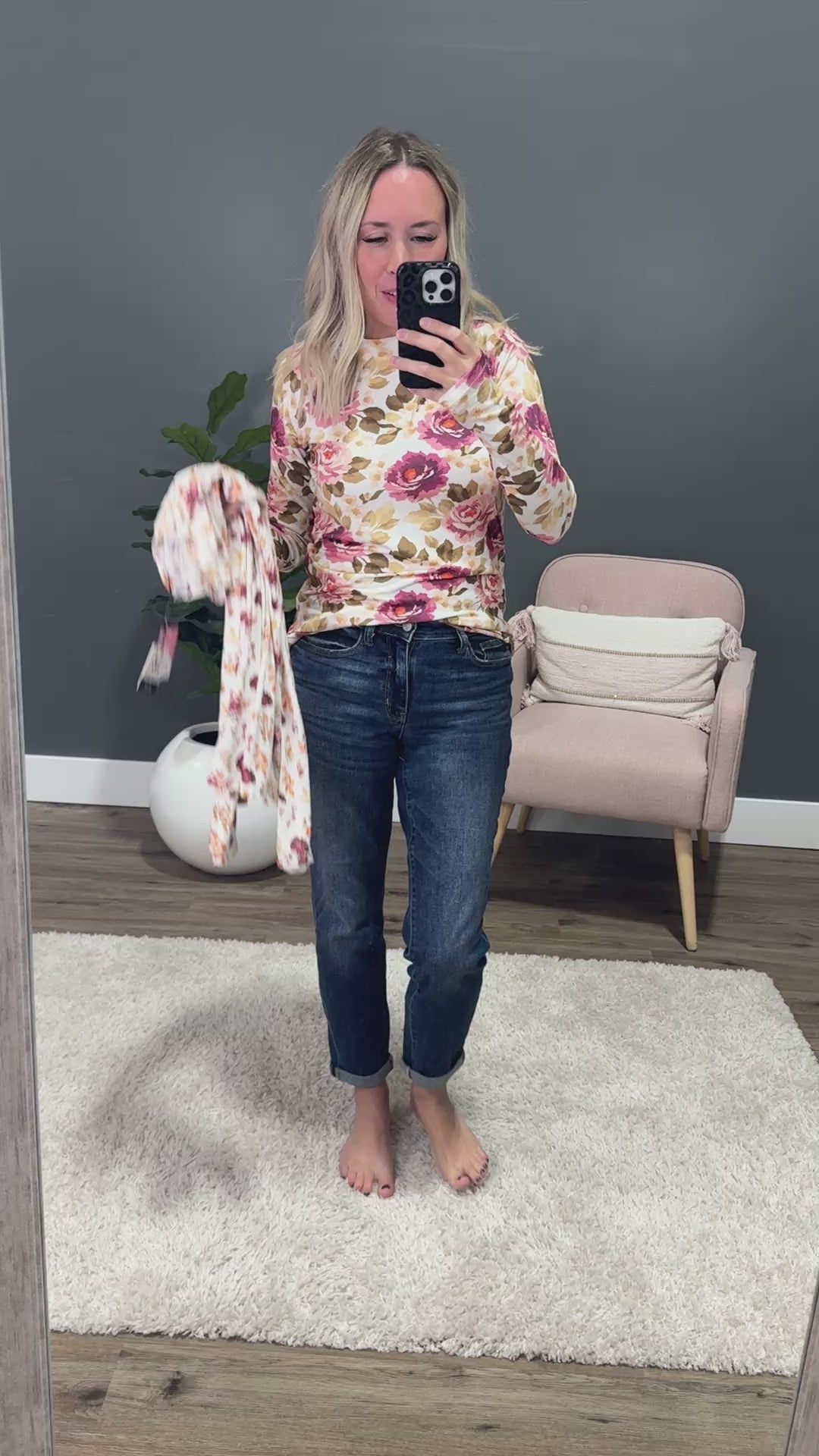 Blair Long Sleeve Top - Autumn Blossom Michelle Mae