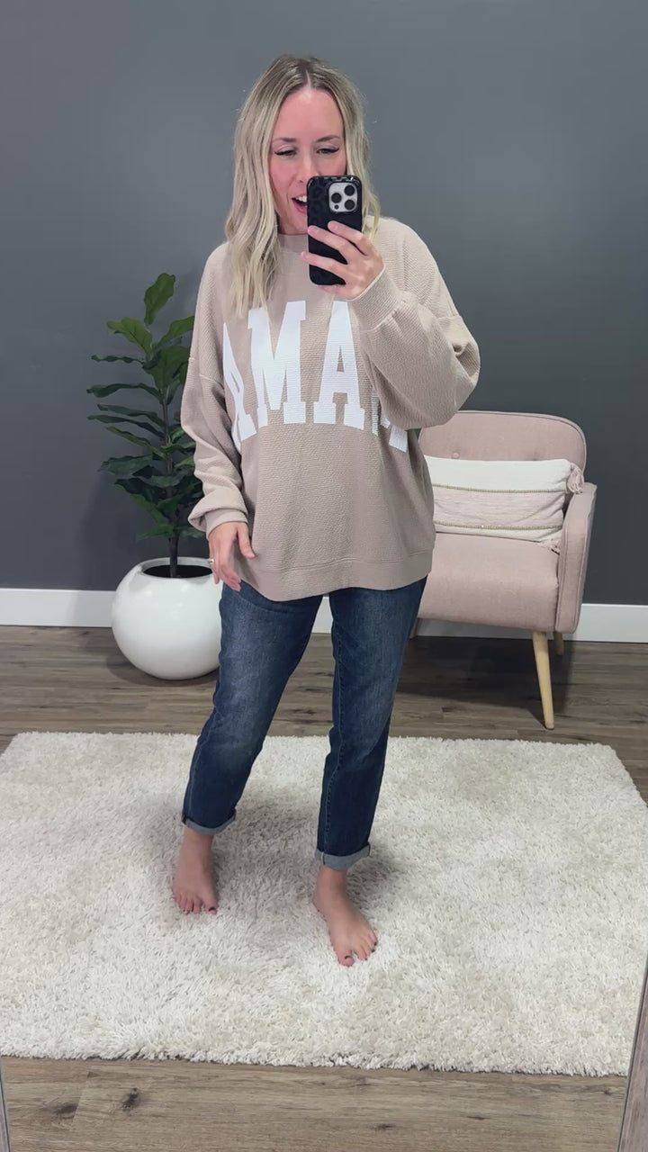 Mama Cloud Knit Top - Taupe Tres Bien