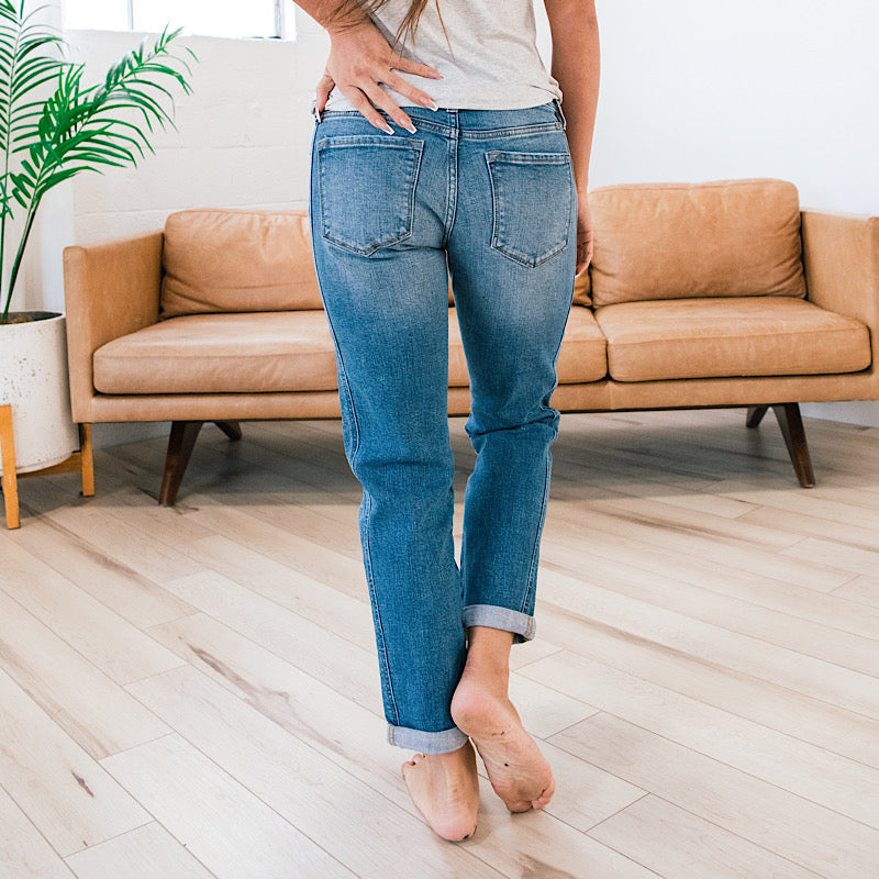 KanCan Marley Slight Distressed Boyfriend Jeans - Regular and Plus  KanCan   