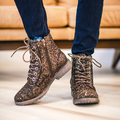Very G Mega Sparkle Boot - Brown  Very G   