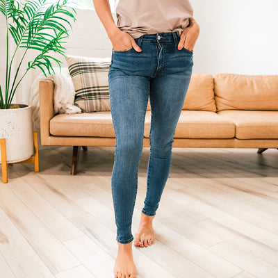 KanCan Diana Non Distressed Skinny Jeans - Medium Wash FINAL SALE  KanCan   