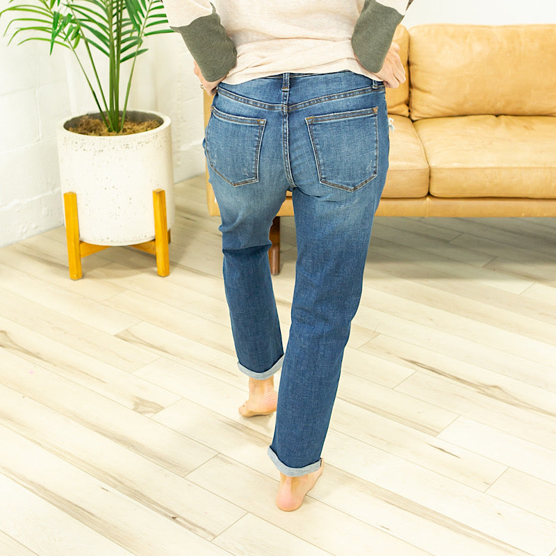 Judy Blue Thermal Patch Jeans FINAL SALE  Judy Blue   