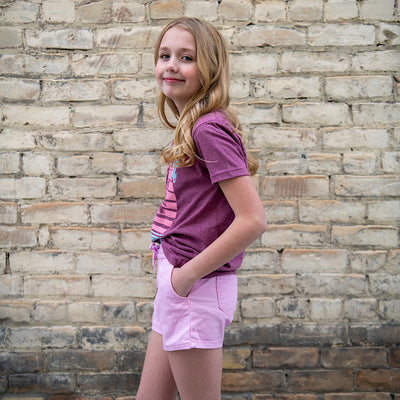 Youth Drawstring Shorts - Cotton Candy FINAL SALE  YMI   